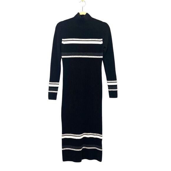 Naadam Maxi Sweater Dress Size Small Wool Cashmere Ribbed Turtleneck Long Sleeve - Picture 1 of 5